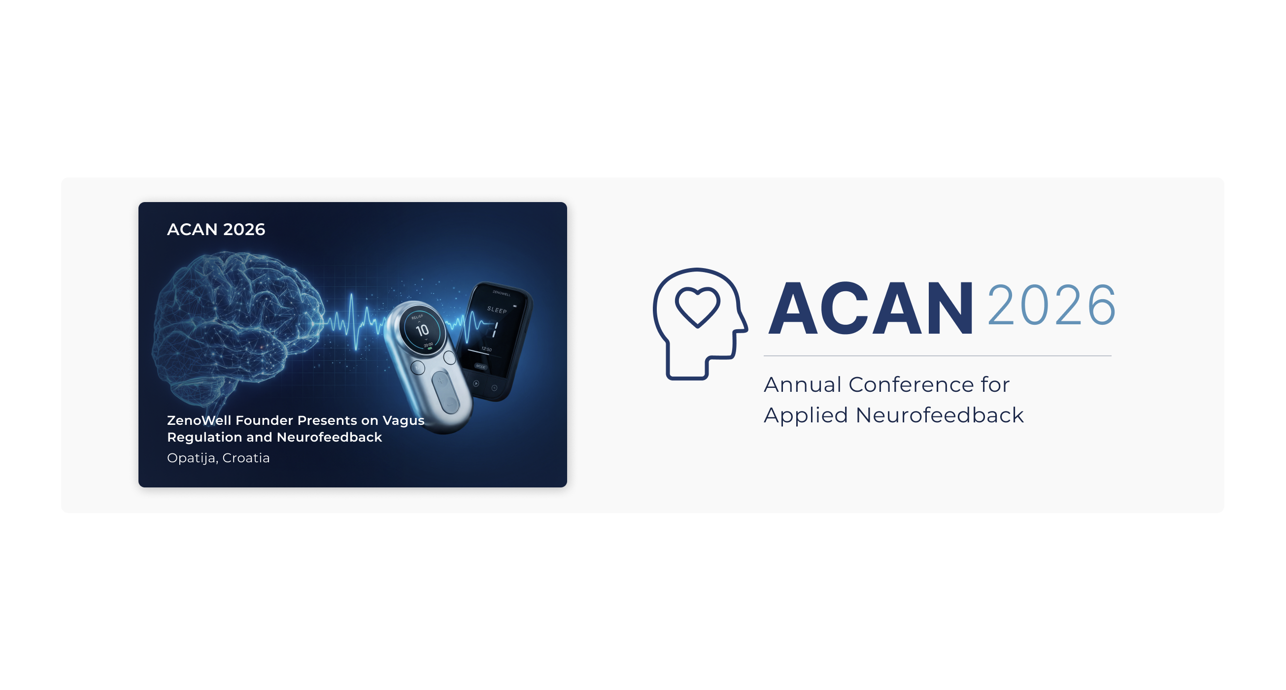 ZenoWell Founder Presents on Vagus Nerve Regulation and Neurofeedback at ACAN 2026
